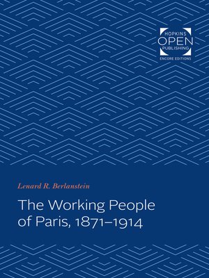 cover image of The Working People of Paris, 1871-1914
